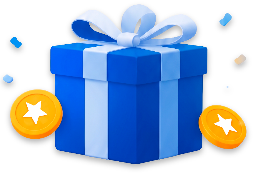 Regalo con monedas Brick